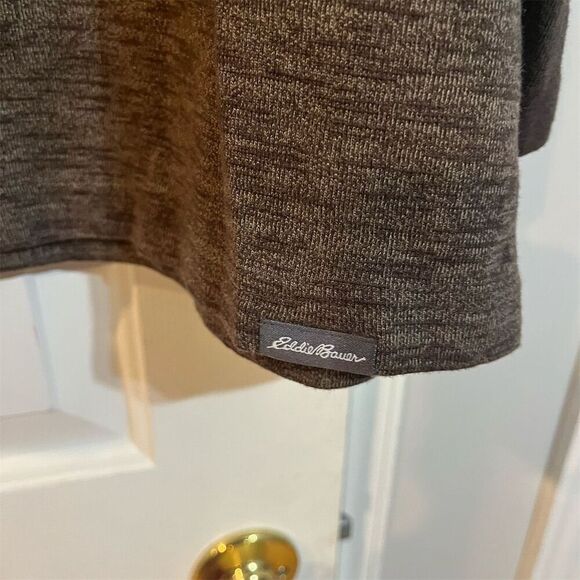 Eddie Bauer Men's XL Brown Long Sleeve Crew Neck Raglan T-Shirt - Picture 3 of 7